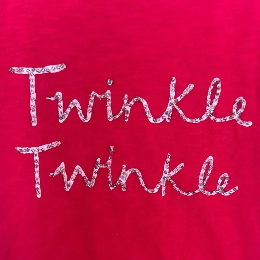LOFT Scarlet Tee with Silver Script - Picture 2 of 4